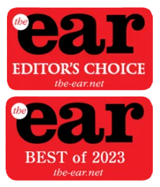 Best of 2023 Award! hi-fi news outstanding product award badge